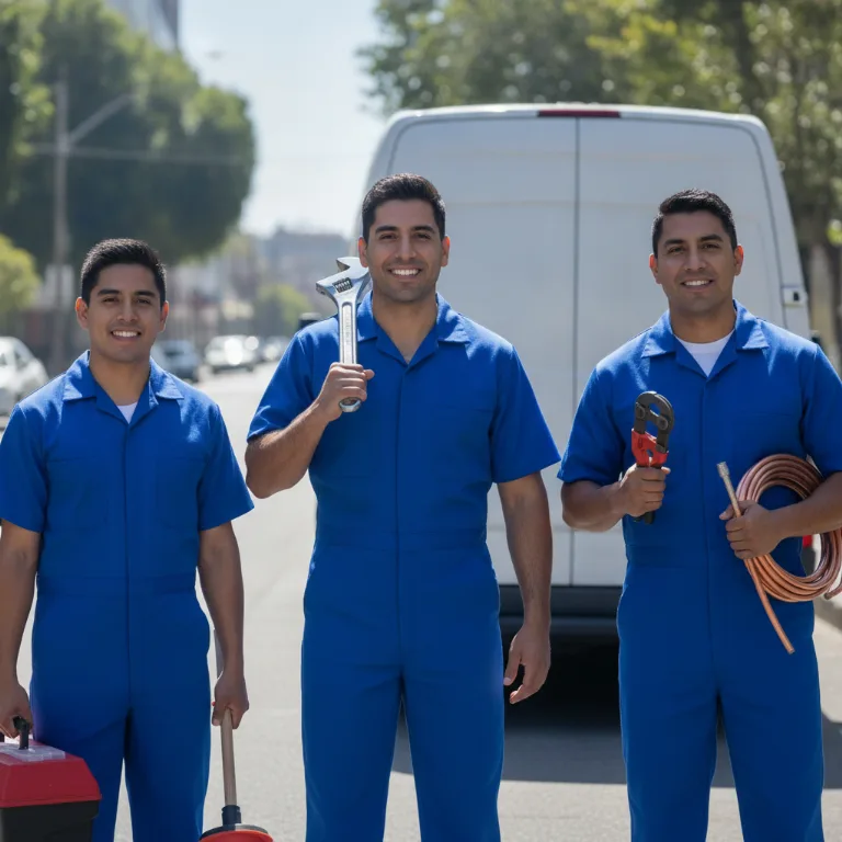 Plomero equipo en Tlalpan